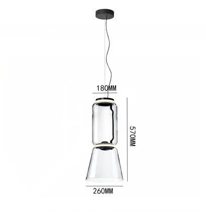 Lámparas de Colgante de Candelabro Moderno de Vidrio Pesado Decorbites™ para Sala de Estar, Comedor y Tienda
