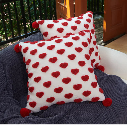 DecorBites™ Heart-shaped Embroidered Cushion Cover Set - Nordic Simplicity Decor for Sofa