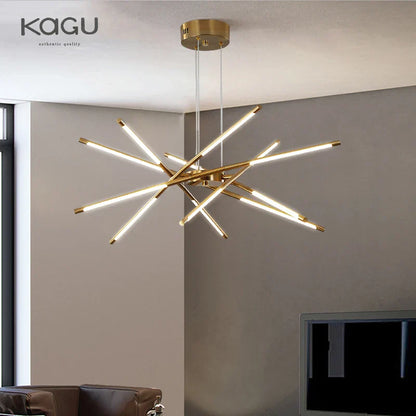 DecorBites™ Black LED Ceiling Chandelier for Nordic Modern Home Decor