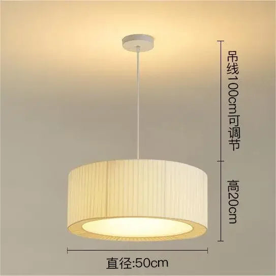 DecorBites™ Designer LED Fabric Pendant Light for Bedroom, Home Decor, Hanging Chandelier