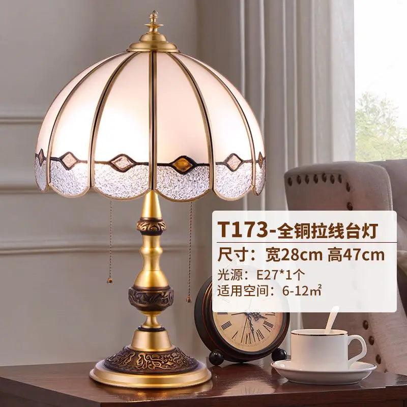 Decorbites™ Luxus Kupfer Schreibtischlampe für Schlafzimmer Stehlampe für Wohnzimmer LED Beleuchtung für Leseecke