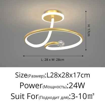 DecorBites™ LED Ceiling Light Chandelier for Home Decor Lighting Fixture