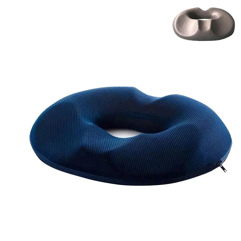 Decobites Hemorrhoid Prostate Health Seat Cushion: Removable Bamboo Charcoal Core Butt Cushion