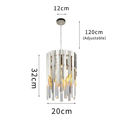 DecorBites™ Gold K9 Crystal LED Chandelier for Living Room Kitchen Dining Bedroom