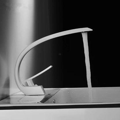 DecorBites™ Black & Gold Modern Basin Faucet with Single Handle for Bathroom