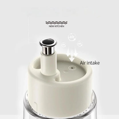 DecorBites™ Glass Seasoning Bottle Set for Cooking: Oil, Vinegar, Soy Sauce, Barbecue Spray