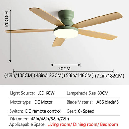 ثريا DecorBites™ منخفضة الإضاءة مقاس 72 بوصة مزودة بمروحة أرضية 2023 لغرفة المعيشة ومروحة سقف للرياح القوية