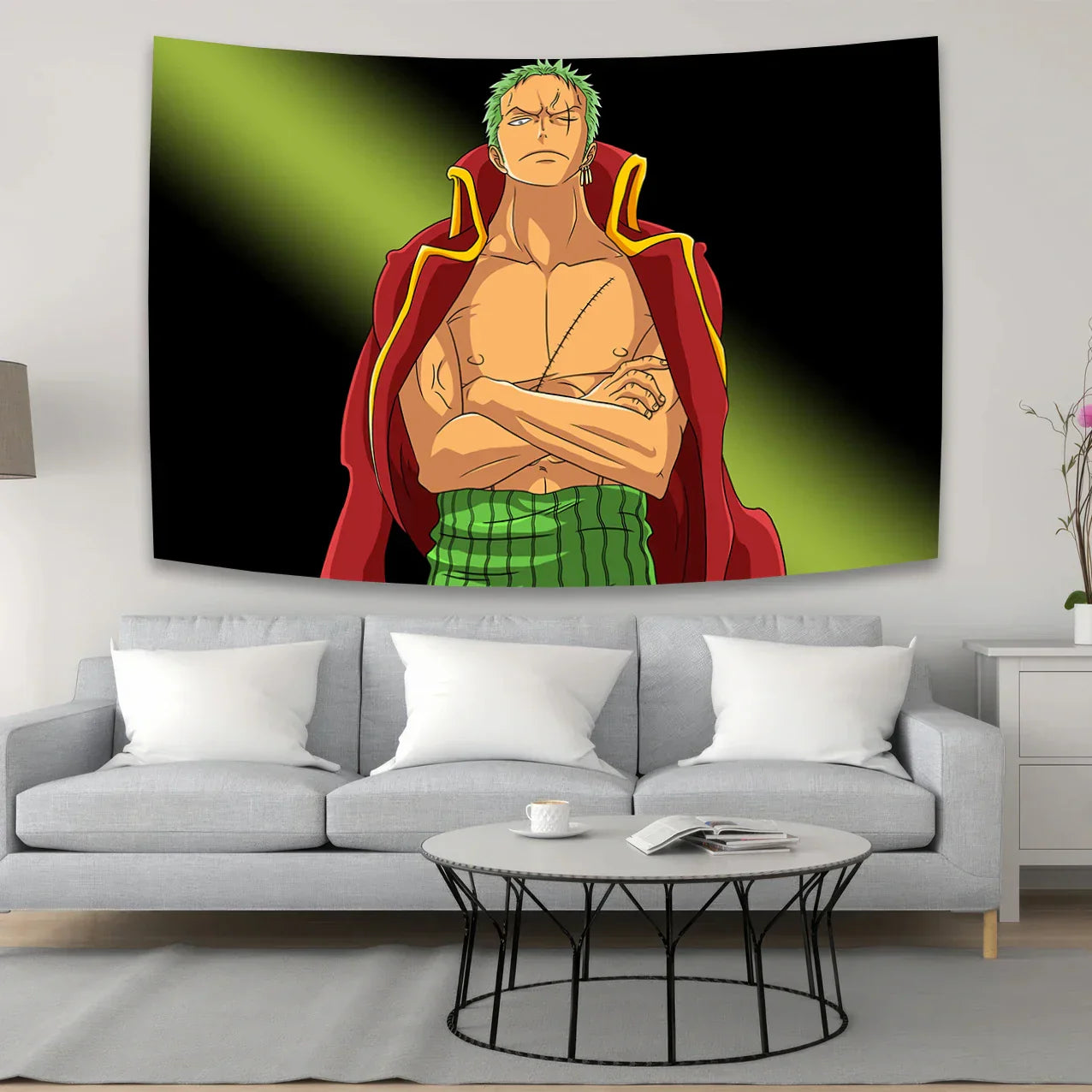 Decobites Anime One Piece Character Canvas Tapestry for Bohemian Wall Decor