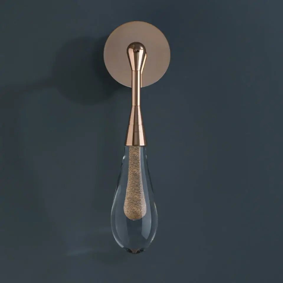 DecorBites™ Golden Water Droplets Crystal Wall Lights for Bedroom, Stairs, Restaurant