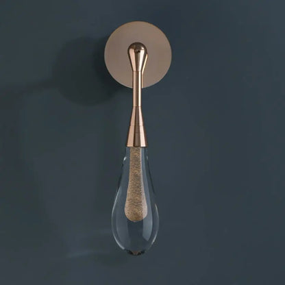 DecorBites™ Golden Water Droplets Crystal Wall Lights for Bedroom, Stairs, Restaurant