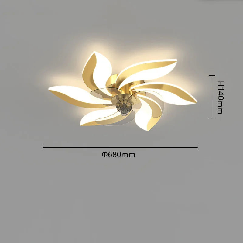 DecorBites™ Ceiling Fan Light Remote Control LED Ventilator Living Room Bedroom Indoor Lamp