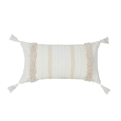 Funda de cojín DecorBites™ con bordado geométrico y borla, funda de almohada decorativa para el hogar, varios tamaños