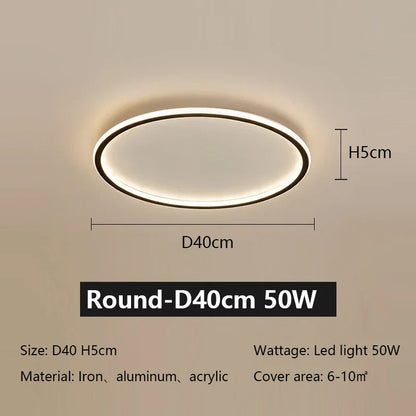 DecorBites™ LED Ceiling Lamp Iron Dimmable Modern Living Room Light Fixture