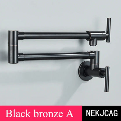 DecorBites™ Double Joint Pot Filler Faucet Swing Arm Wall Mount Kitchen Tap