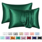 Decobites Silky Satin Pillowcase: Soft, Comfortable, High-End Solid King Queen Pillow Cover