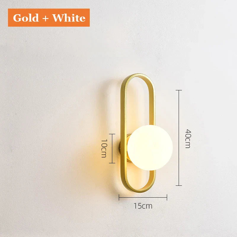 Lámpara de pared DecorBites™ Glass Aisle: Iluminación artística para decoración de interiores de estilo posmoderno.