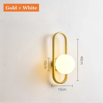 Lámpara de pared DecorBites™ Glass Aisle: Iluminación artística para decoración de interiores de estilo posmoderno.