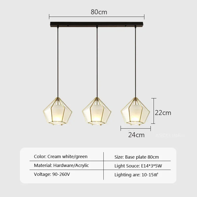 DecorBites™ LED Glass Pendant Light for Home, Cafe, Bar | Modern Designer Art Lamps