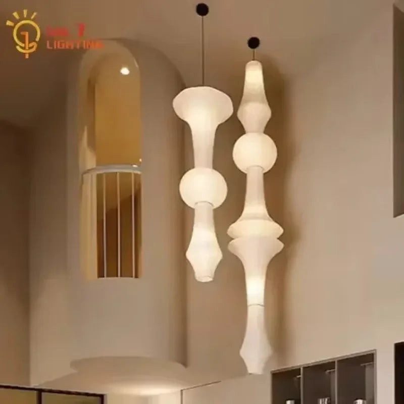 Rice Paper Pendant Light Japanese Minimalism White