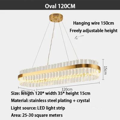 DecorBites™ Gold Crystal Chandelier: Modern LED Luxury Lighting for Dining Living Bedroom