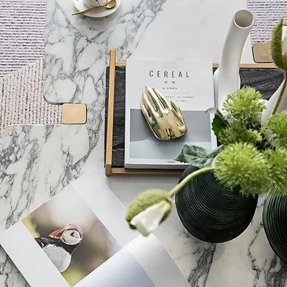 DecorBites™ Abstract Golden Hands Resin Sculpture Figurine Home Decor Craft