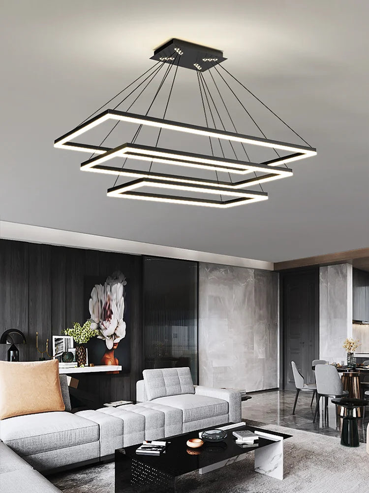 DecorBites™ LED Acrylic Pendant Lights Modern Hanging Lamp for Dining Room Kitchen Loft Decor