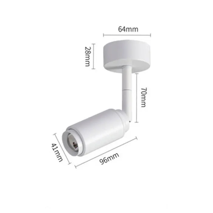 مصباح سقف LED من DecorBites™‎ قابل للتعديل مع إضاءة مسار متعددة الزوايا