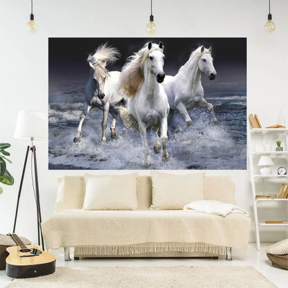 Decobites Horse 3D Printing Tapestry Wall Hanging for Bedroom or Living Room Decor