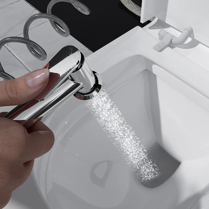 DecorBites™ Brass Bidet Set with High Pressure Gun for Wall Mounted Toilets