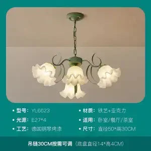 Decorbites™ LED-Blütenkronleuchter: Französischer Retro-Stil für Schlafzimmer, Wohnzimmer, Restaurant