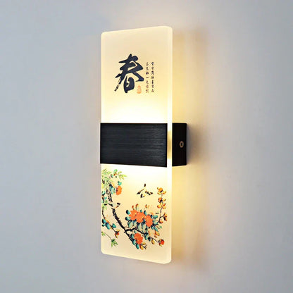 DecorBites™ مصباح حائط LED مربع الشكل بغطاء أكريليك للديكور المنزلي