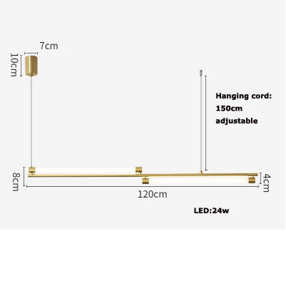 DecorBites™ Dimmable LED Acryl Chandelier Lighting Luminaire for Dinning Room