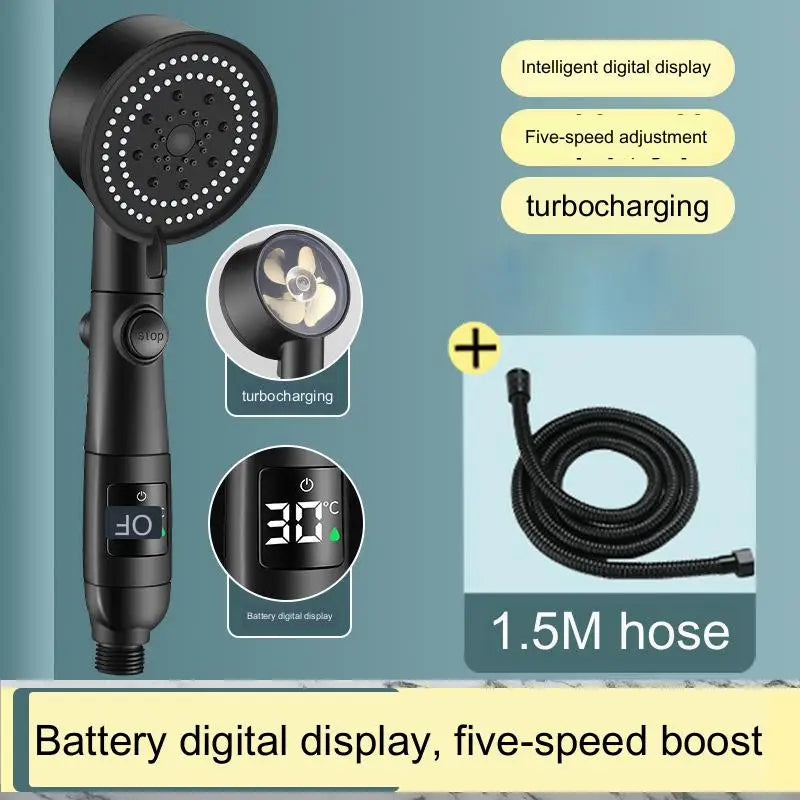 DecorBites™ High Pressure Hand-held Showerhead Kit for Bathroom Essentials