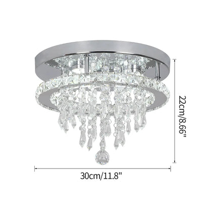 DecorBites™ K9 Crystal LED Chandelier Luxe Smart Ceiling Lamp Pendant Light