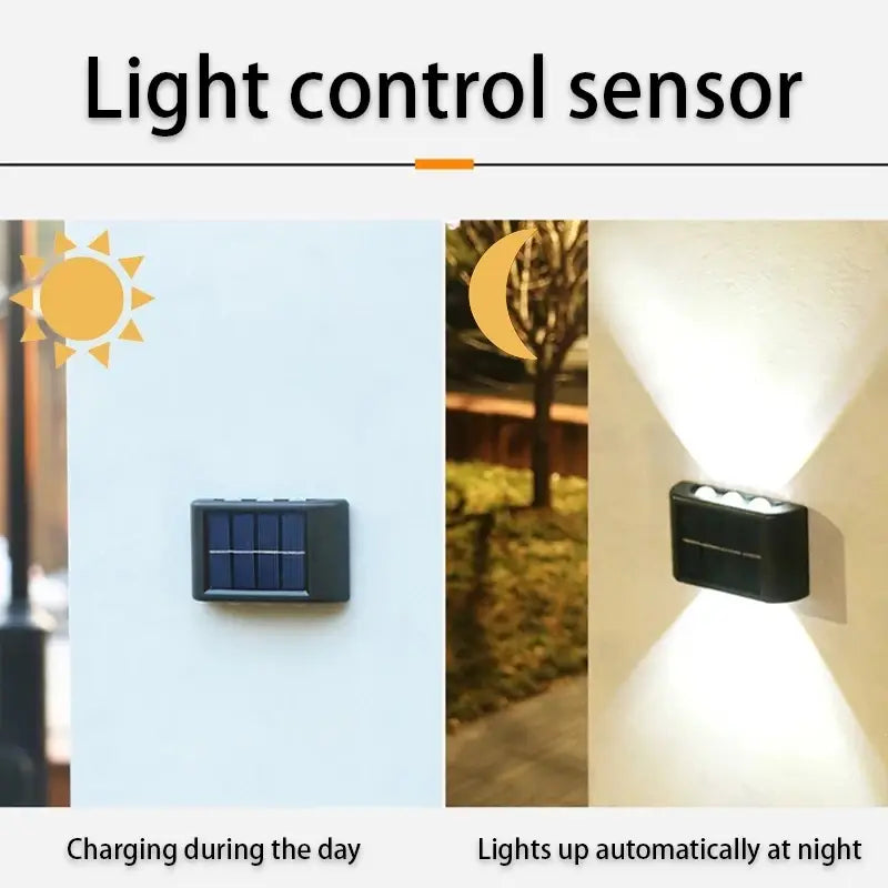 DecorBites™ Solar LED Outdoor Wall Light