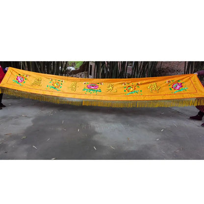 DecorBites™ Juego de cortinas de altar colgantes de pared con diseño de dragón para el culto budista en el hogar o templo