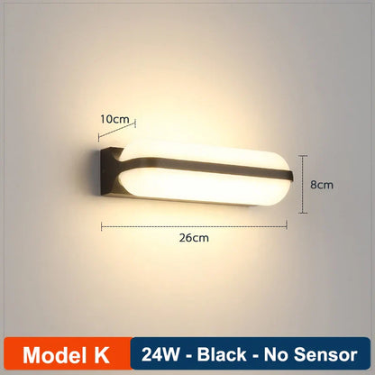 DecorBites™ LED Radar Induction Wall Lamp for Hotel Garden, Modern Balcony Lights