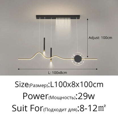 DecorBites™ LED Pendant Lights Modern Hanging Lamp Dining Kitchen Island Decor