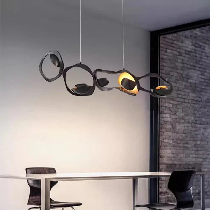 Silver Modern Pendant Light 200cm Dimmable