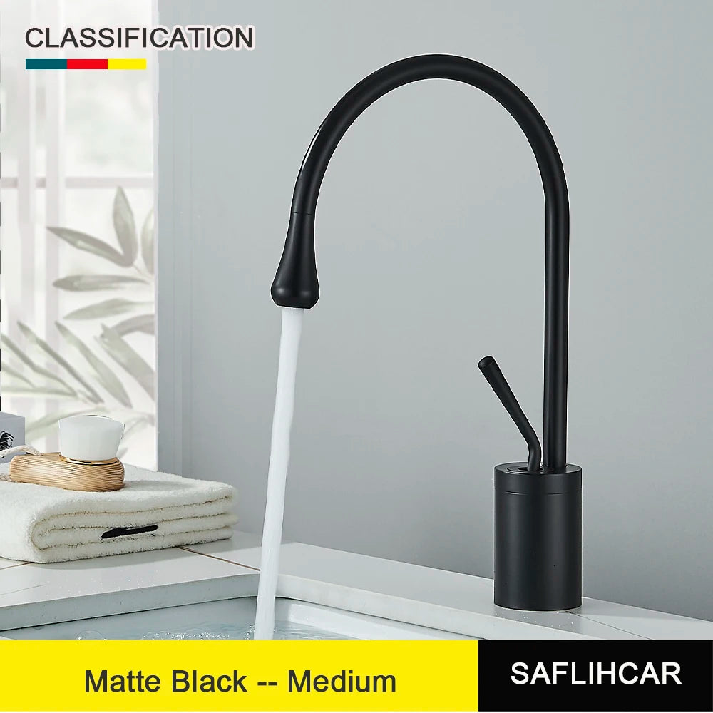 Brushed Gold Bathroom Basin Faucet