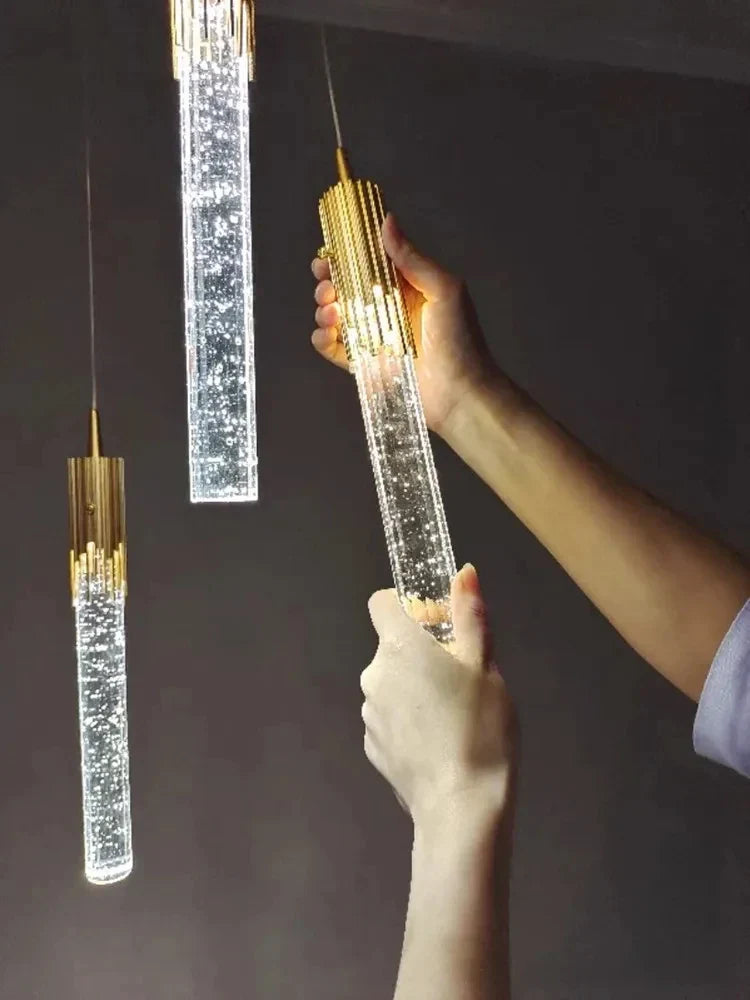 DecorBites™ Crystal LED Ceiling Chandelier for Luxury Home Décor