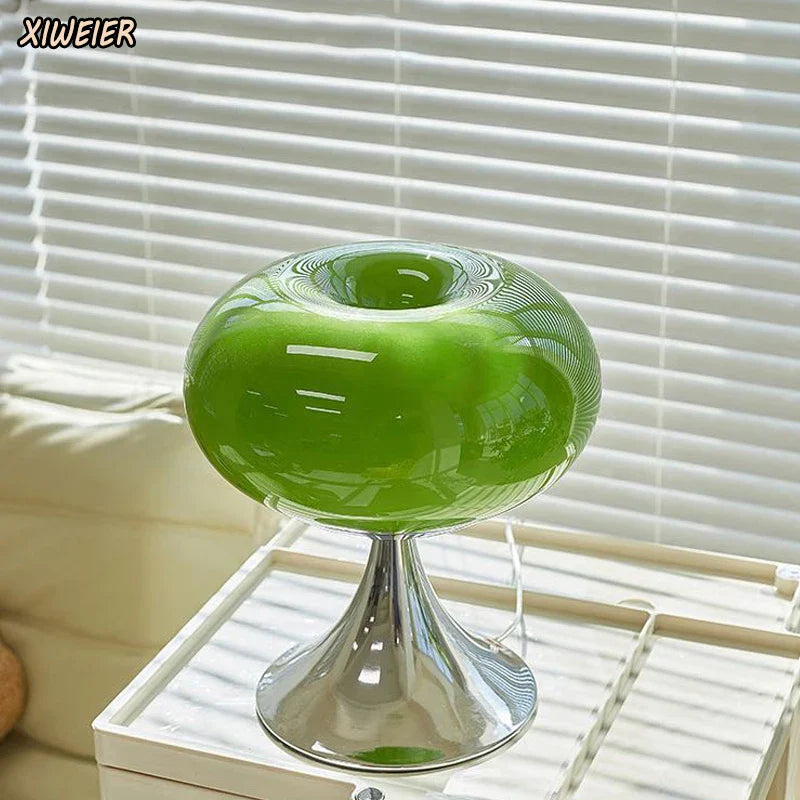 DecorBites™ Glass Table Lamp Bauhaus Design for Cozy Living Space