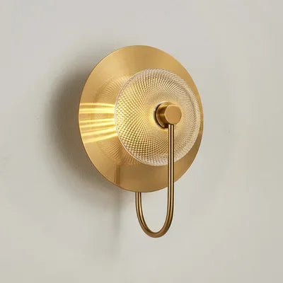 Aplique de pared de vidrio verde y oro Decorbites™ para iluminación nórdica en sala de estar y dormitorio