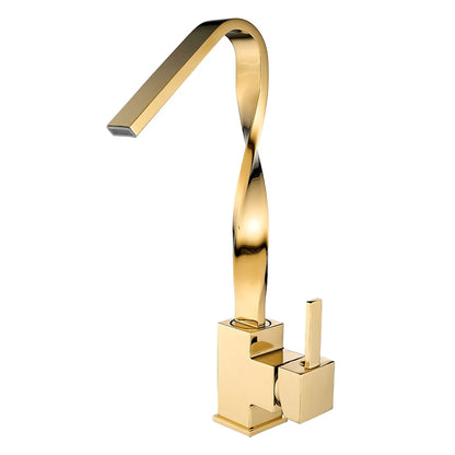 Gold Bathroom Basin Faucet Mixer