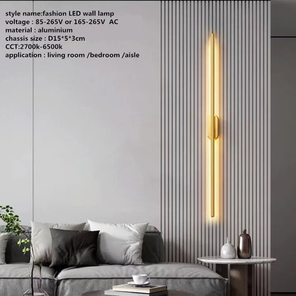 Lámpara de pared LED lineal DecorBites™ para decoración de interiores moderna
