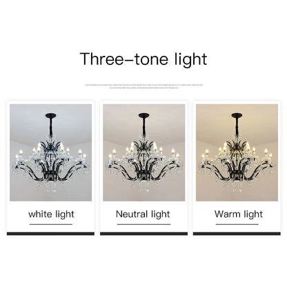 Lámpara de araña de cristal DecorBites™: Lámpara colgante para comedor o cocina estilo rústico