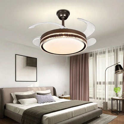 DecorBites™ LED Bladeless Ceiling Fan Chandelier for Modern Smart Home Decor