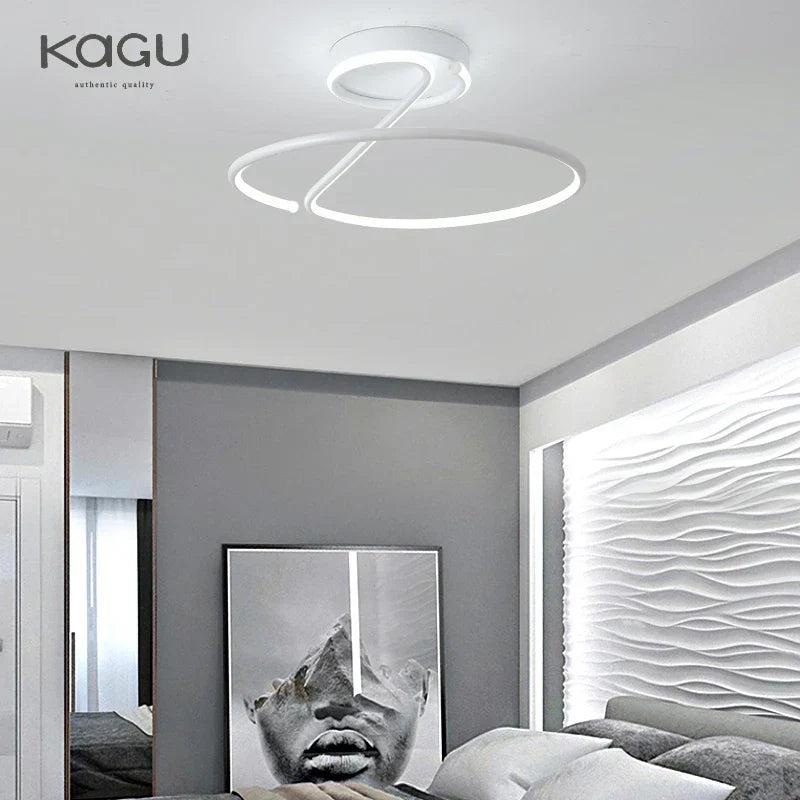 DecorBites™ LED Chandelier Chrome Lamp Fixture for Living Room, Kitchen & Home Decor