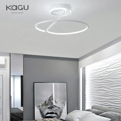 DecorBites™ LED Chandelier Chrome Lamp Fixture for Living Room, Kitchen & Home Decor