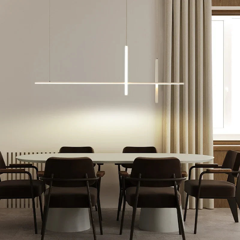 DecorBites™ Dimmable LED Pendant Lights: Modern Minimalist Chandelier for Kitchen, Office, Dining Room